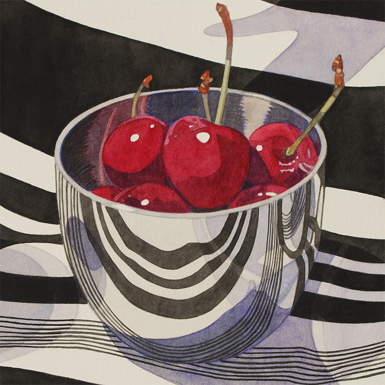 Marjorie Collins image of cherries in a bowl