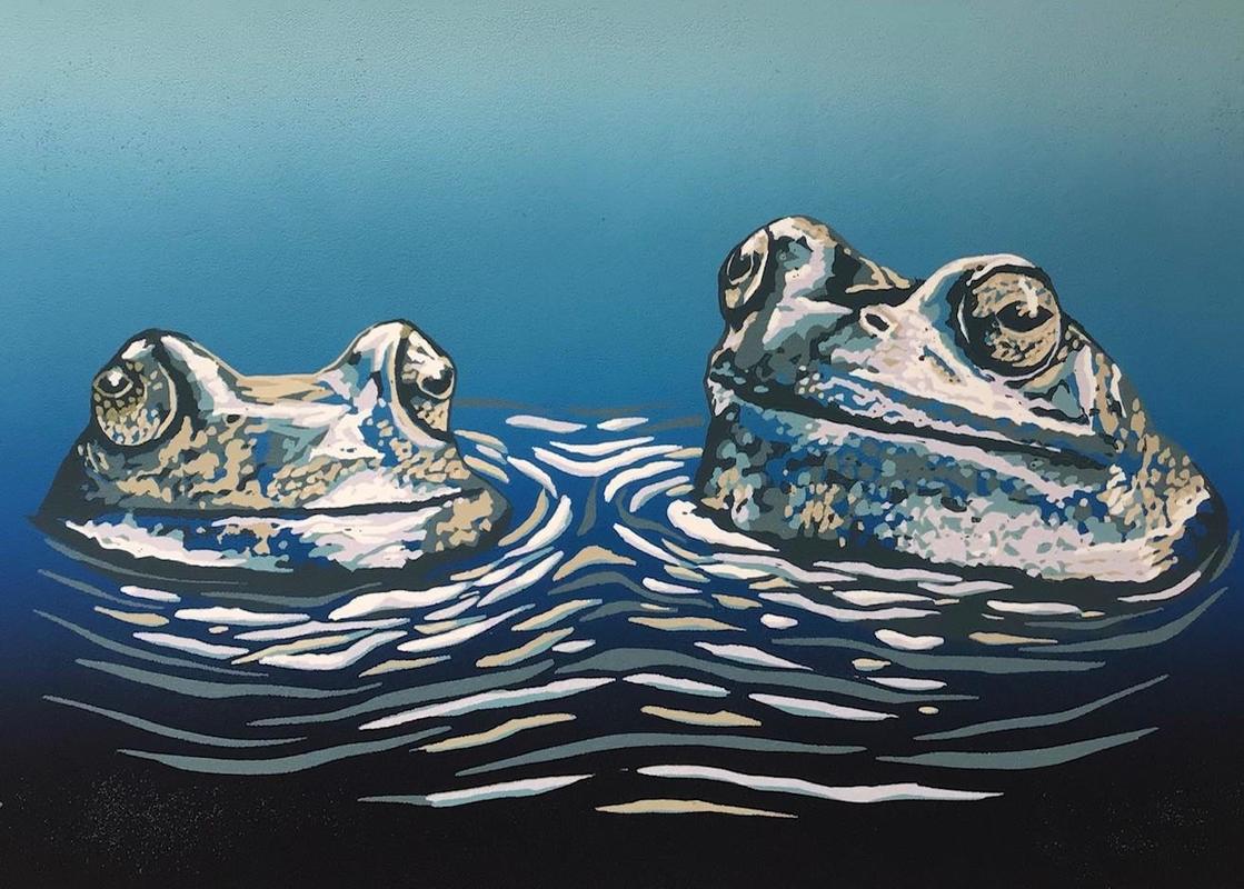 Gerry Coles: Two Frogs