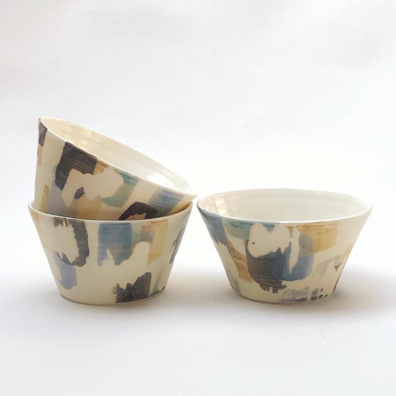 porcelain bowls  in my paintbox range of tableware