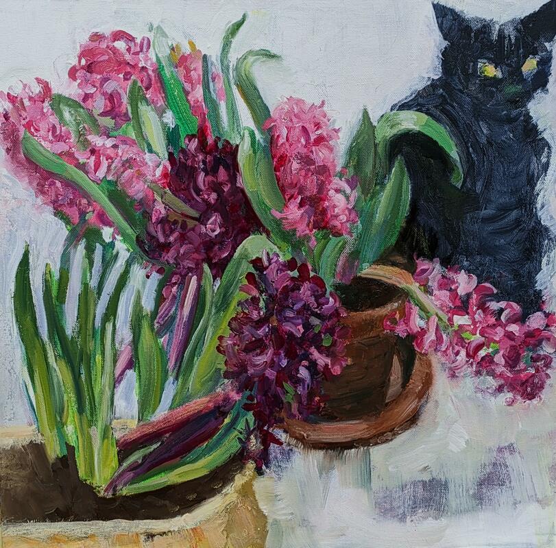 Jane Kelly: Hyacinths and Celia
