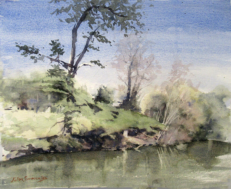 John Somerscales Lakeside Trees, Blenheim