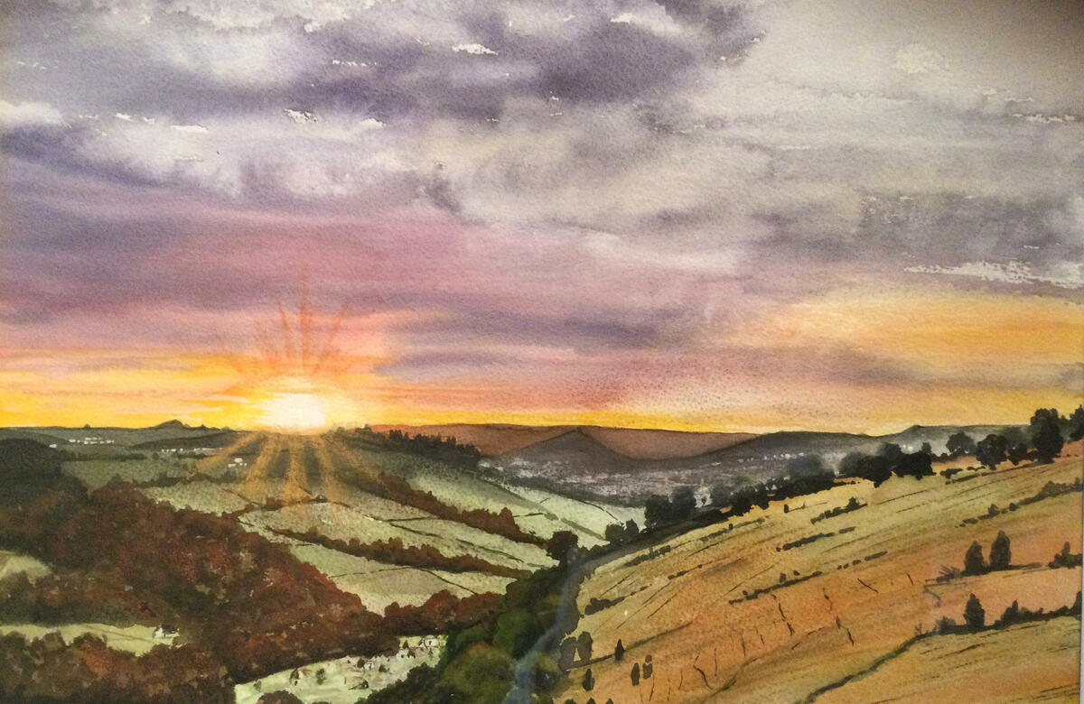 Judy Harden: Cotswold Sunset