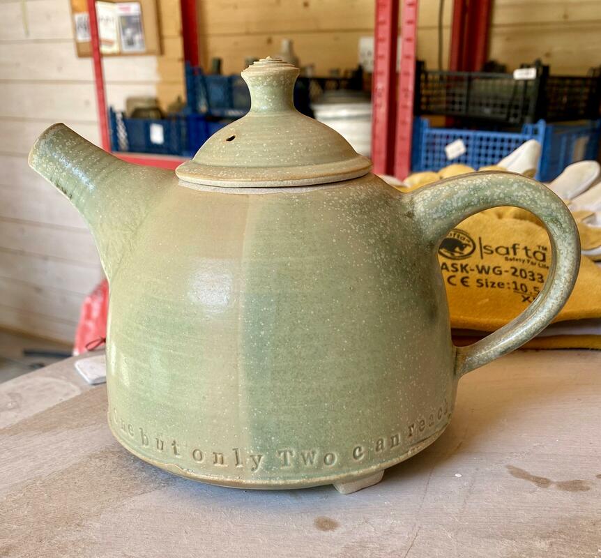Lucy Ballard: Stoneware wedding teapot