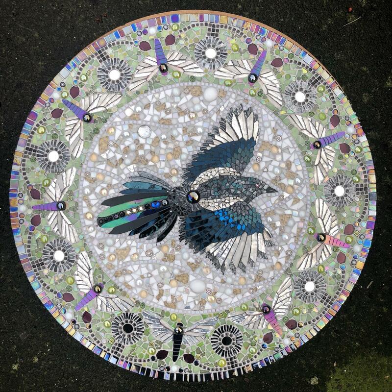 Magpie mosaic.