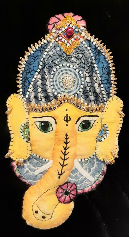 Ganesh - embroided, padded & mixed textiles 