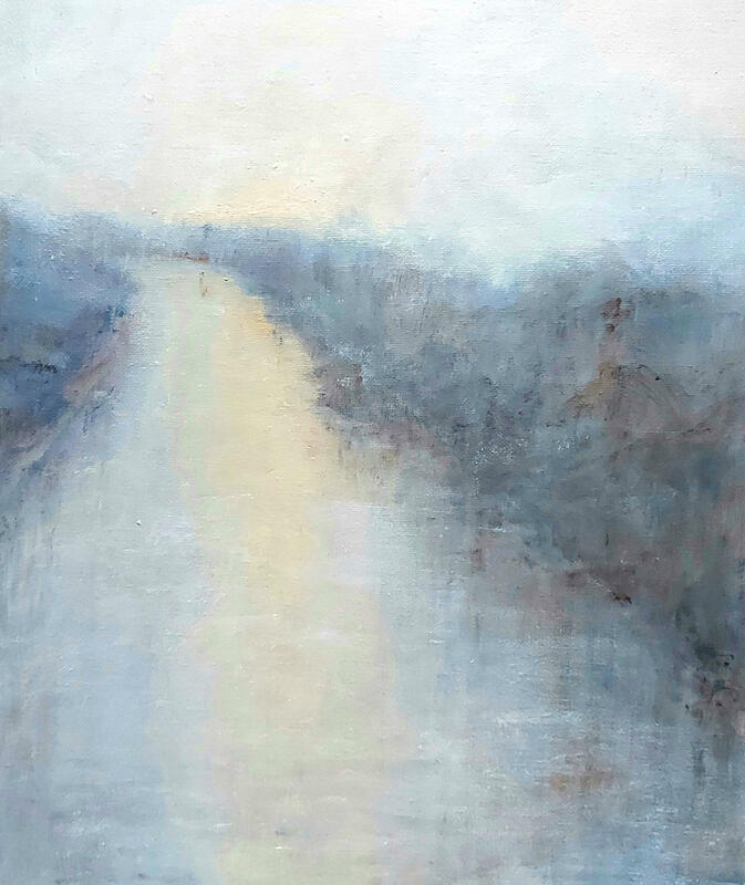 'Pathway of Water' oil on canvas 24x30cm
