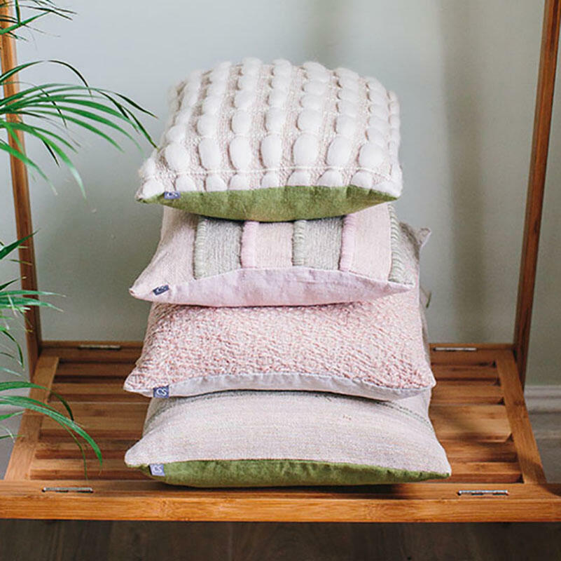 Handwoven cushions in various sizes and colours
