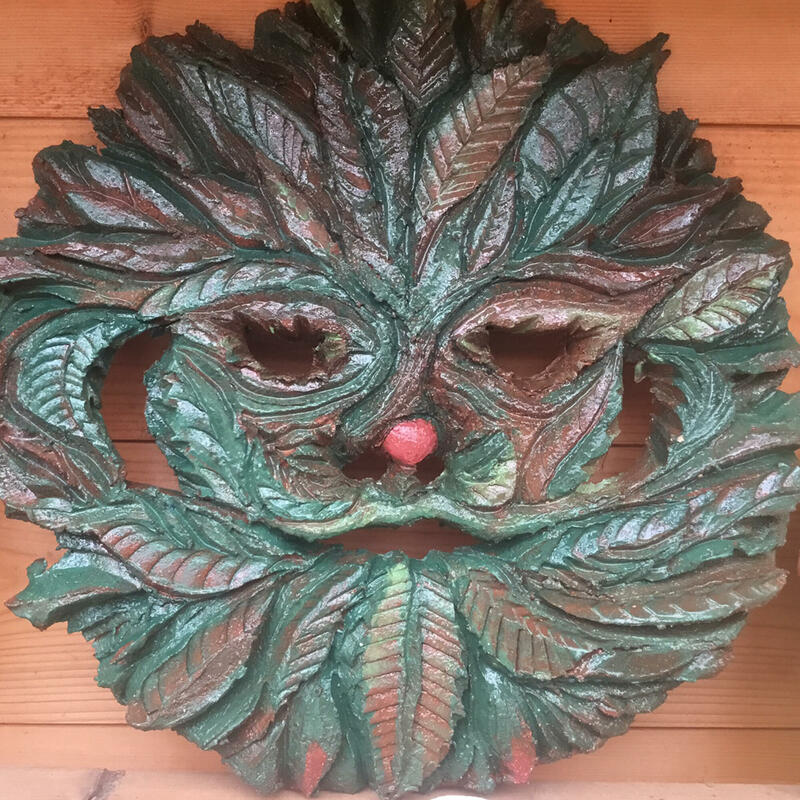 Green Man – ceramic, Amanda Bonfiglioli