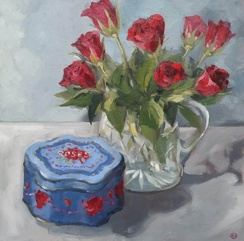 Roses and Roses - Oil painting