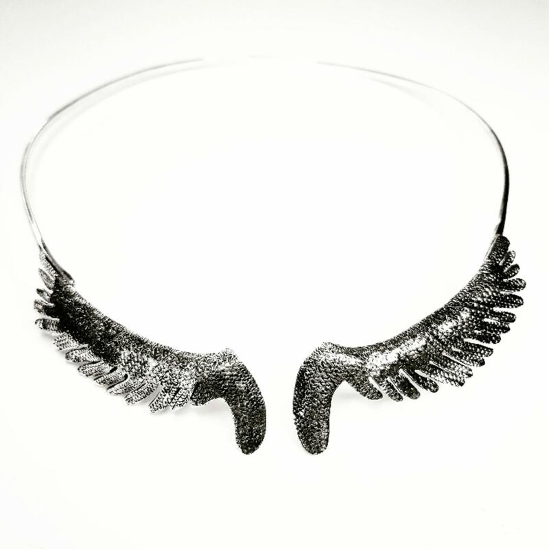 'Angel wings' Necklace, sterling silver, Chloe Romanos