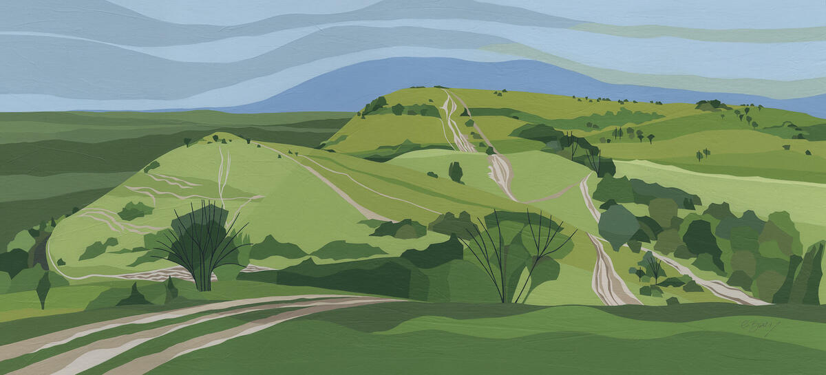 Ivinghoe Beacon Painting Christine Bass