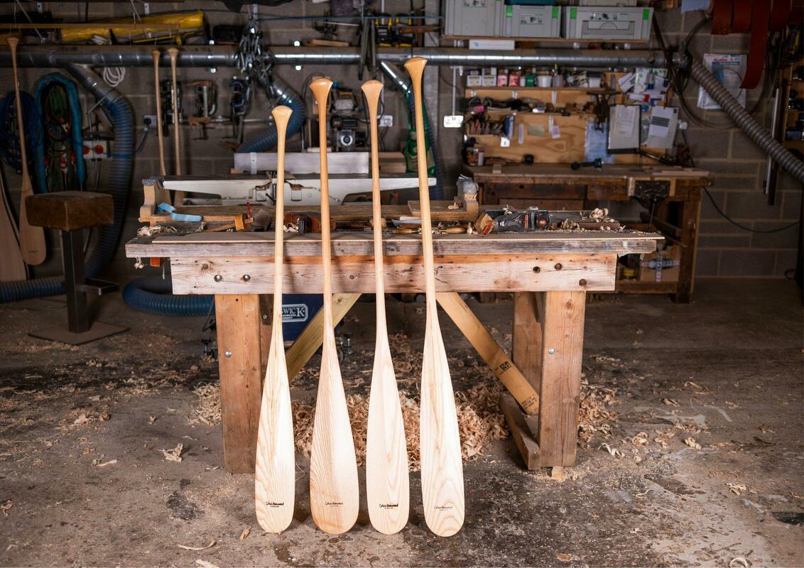 Handmade paddles. 