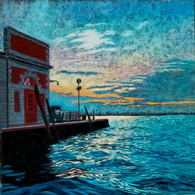 Cannaregio, Venice.  Pastel on ArtSpectrum Colourfix paper