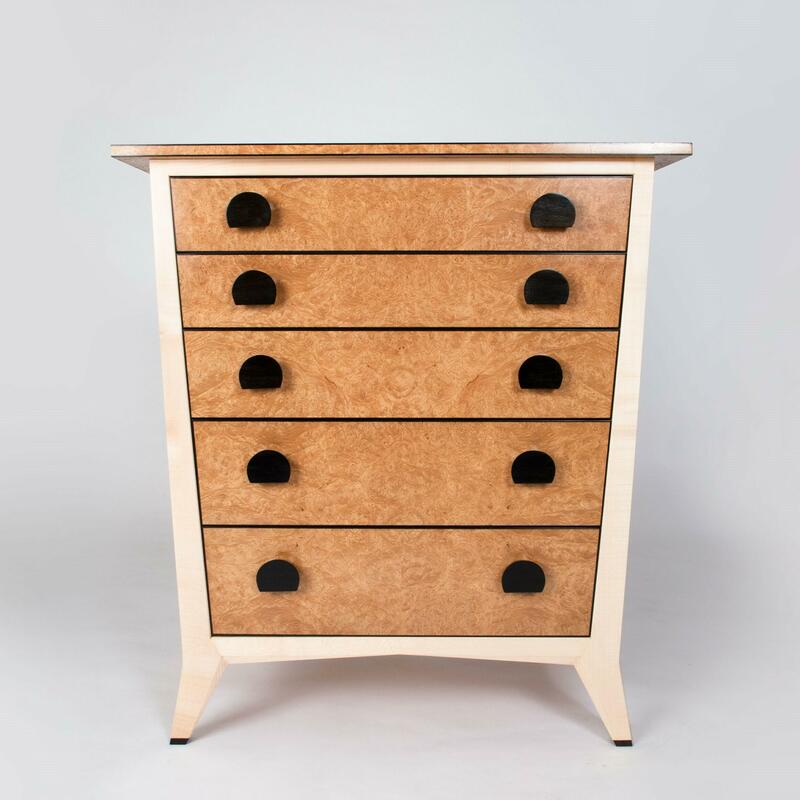 The Burr Chestnut Chest of Drawers