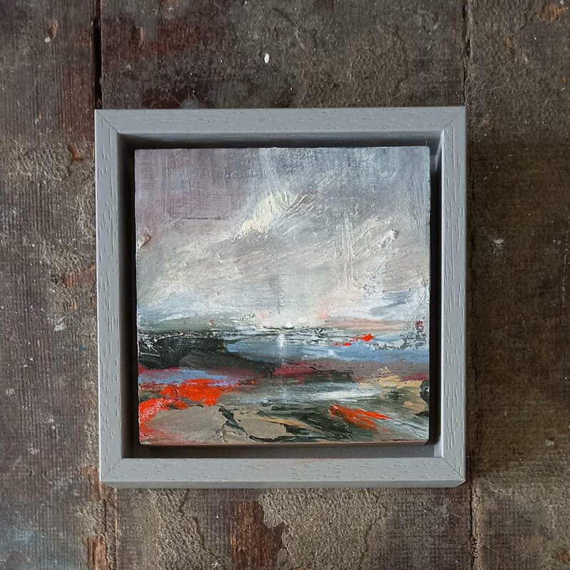 Claire Howlett framed sea scape study