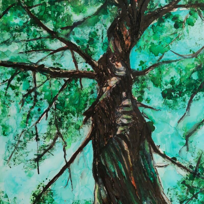 Tree II [square edit] by Emma Wilkinson of ArtDecadance