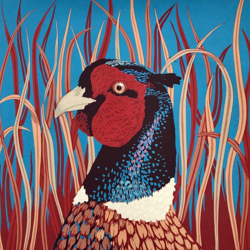 Mr Majestic linocut by Gerry Coles