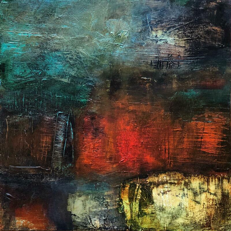 Underland. Abstract painting. 50 x 50cm