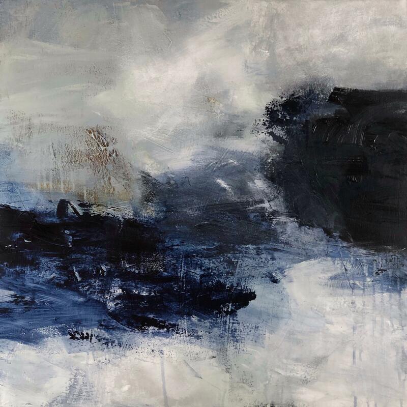 All the tides of the world. Mixed media. 76x76cm on canvas