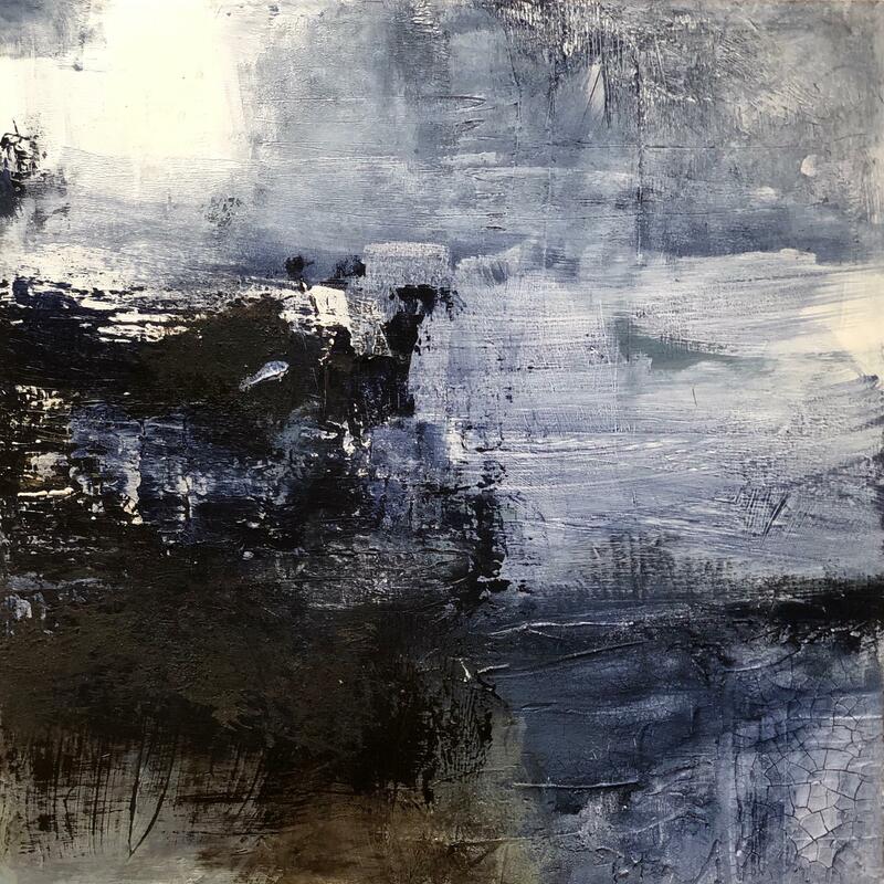 Day. Abstract painting. 50 x 50cm