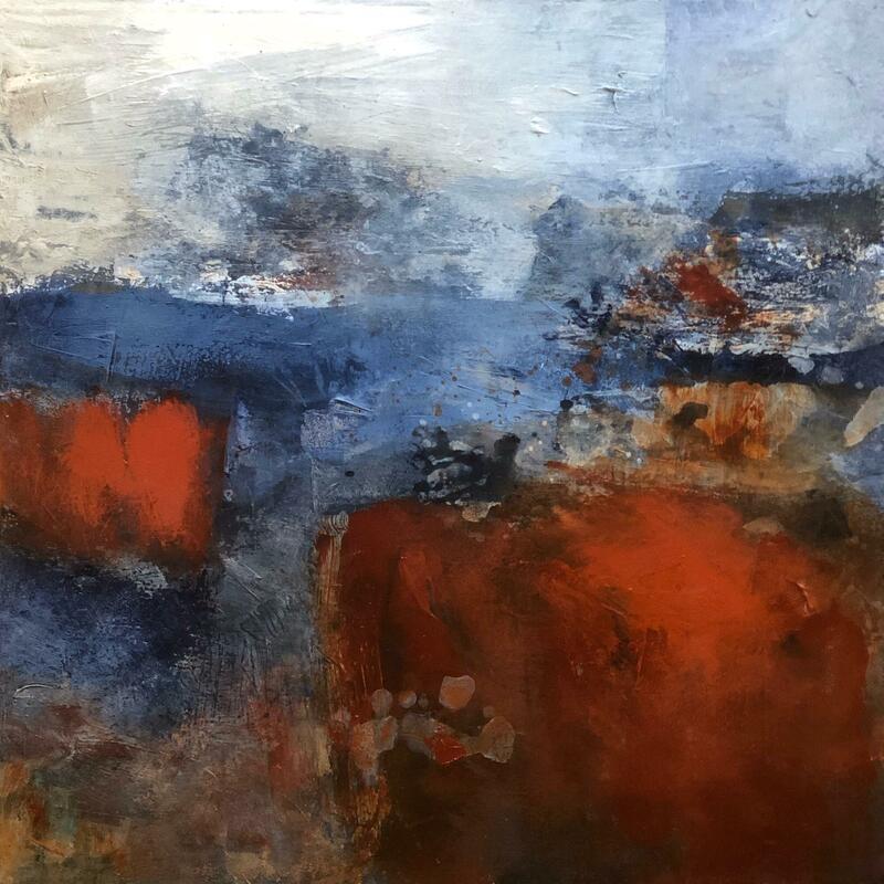 The Voyage. Abstract painting 76 x 76cm