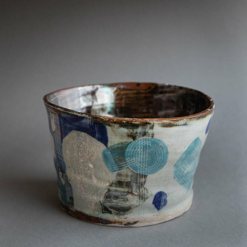 Ceramic pot by studio member Catrin Crisp