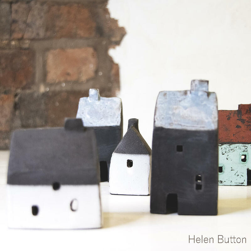 Helen Button Ceramic Incense Cone Houses