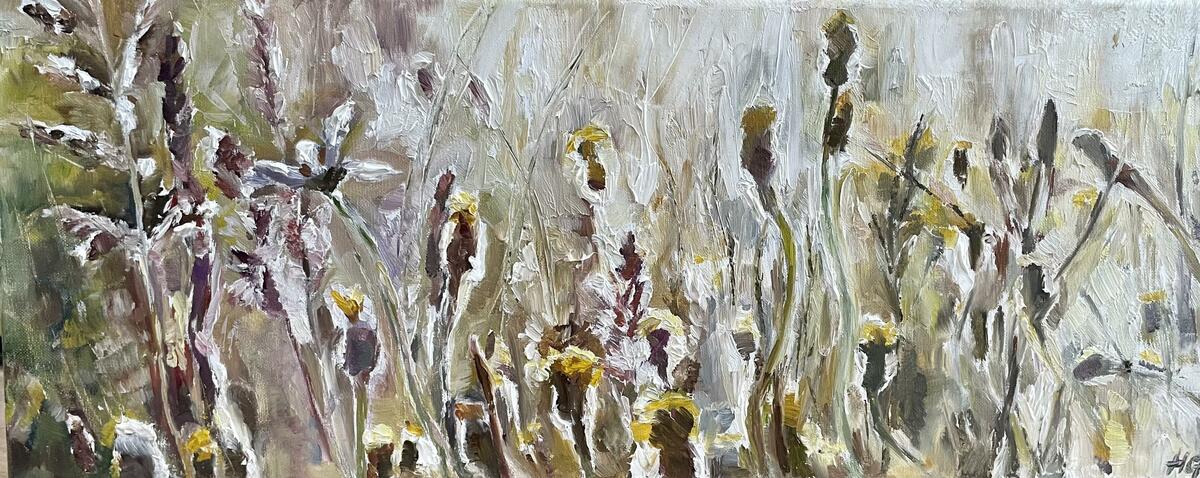 "Sunlit Meadow" Oil on Canvas 