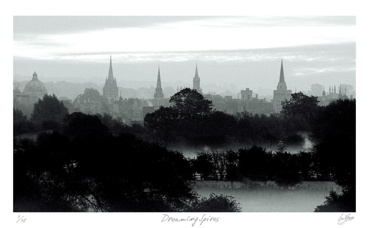 The Dreaming Spires - Oxford. Giclée print 750x430mm Edition of 75, also 483x329mm Edition of 250. 