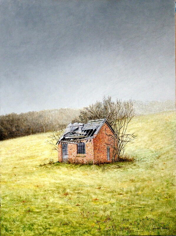 The The Pump House Oil/acrylic on gessoed panel 20" x 15"