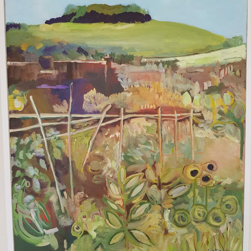 Dorchester on Thames Allotments. Oil on Canvas.