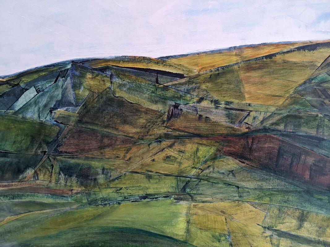 Wessex Downs 1  Oil on panel. 30 x 40.5 cm £220.00