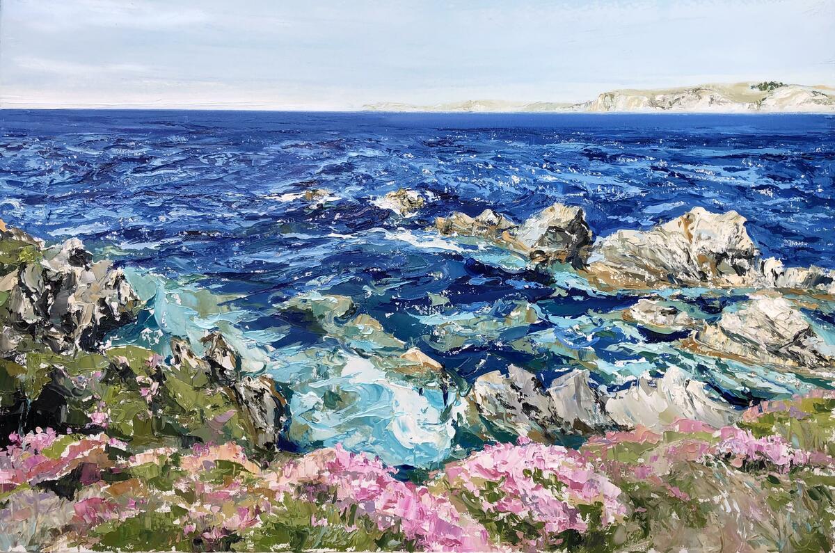 Burgh Island 36”x24” £350 oil on deep edge canvas 