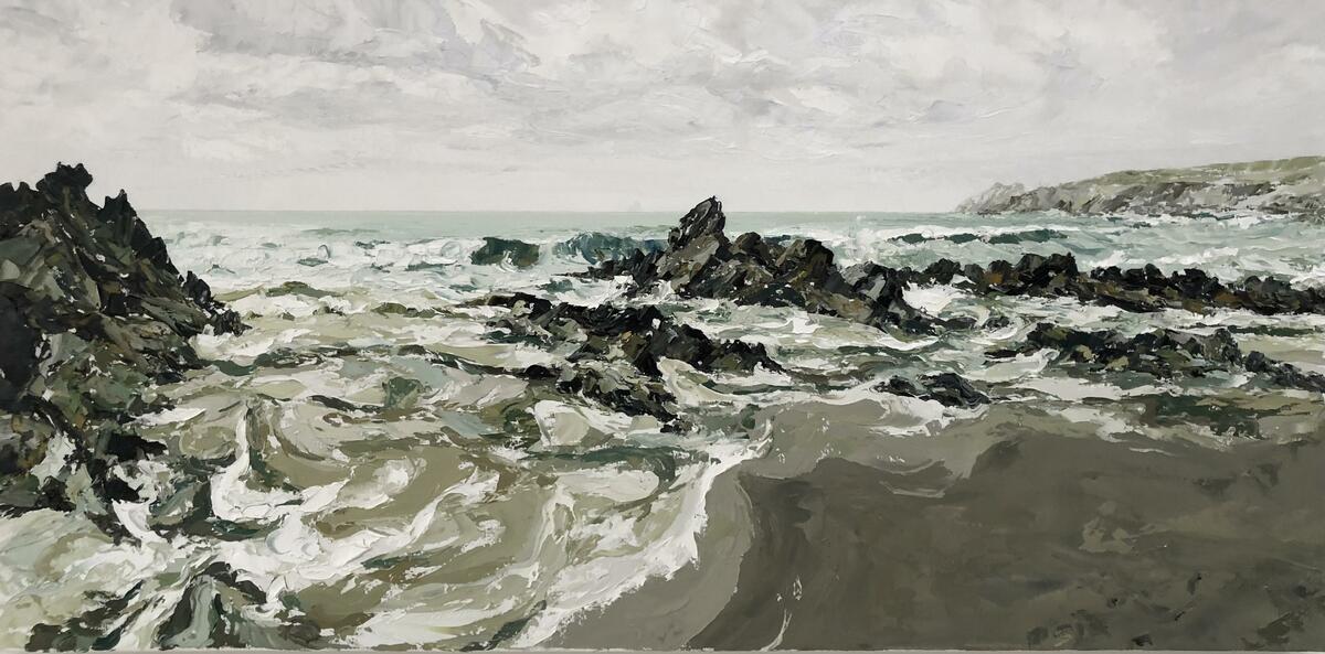 St Finian’s Bay 48”x24” £475 oil on deep edge canvas 
