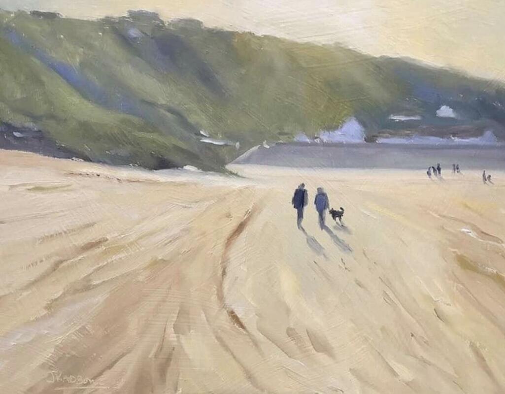 Evening Stroll (oil painting)