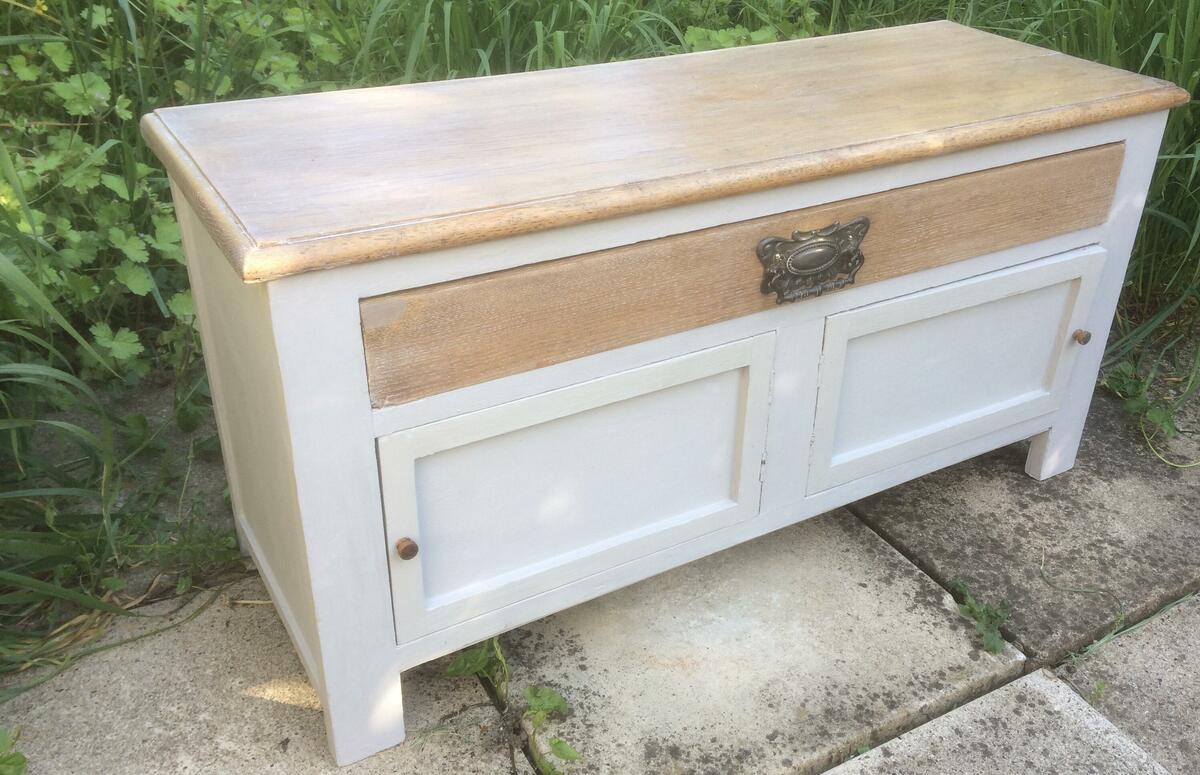 Chest with drawer and two cupboards