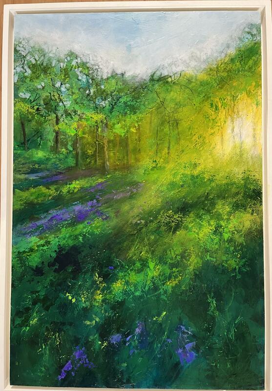 ‘Bluebell Haven’ Acrylic painting on wooden panel. 51cm x 76cm £580