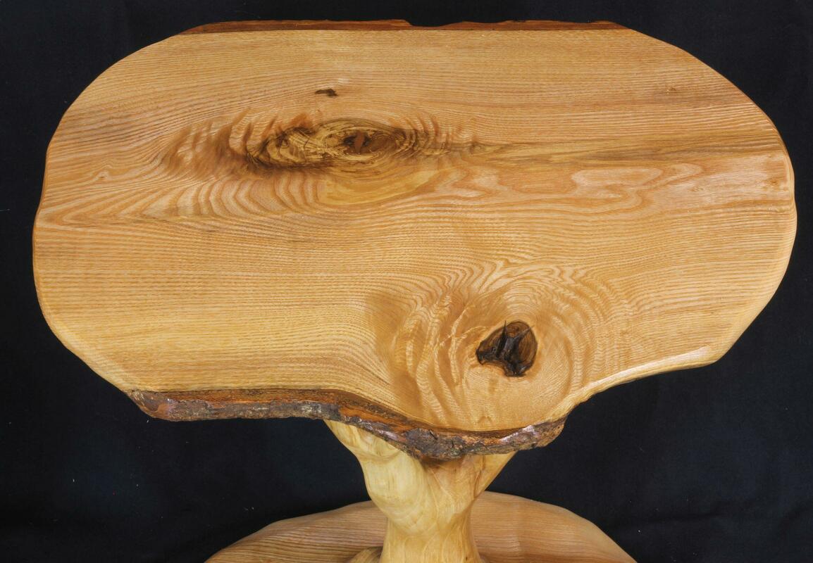 Ash table two illustrating the grain and character of ash wood