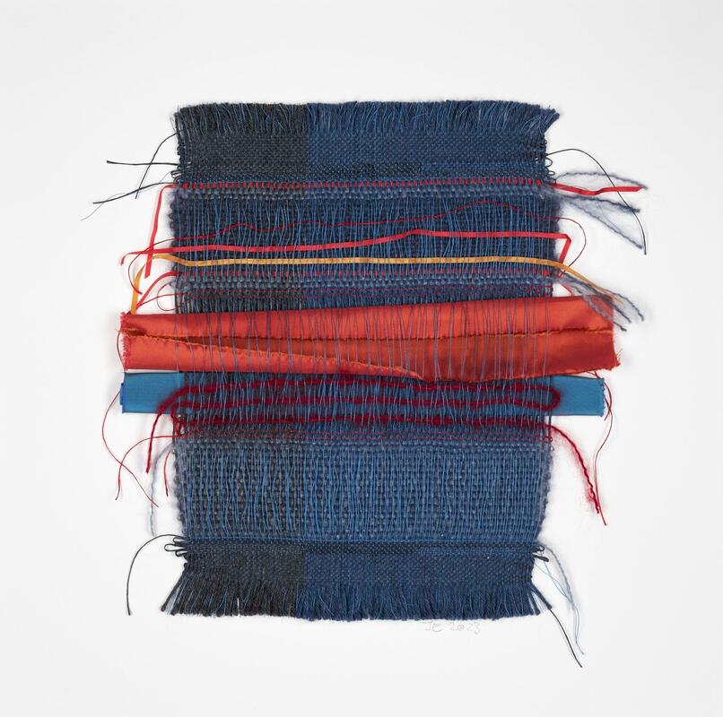 Opening Up, 2023; wool, silk; 35 x 26cm