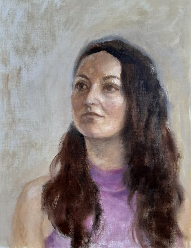 portrait in oils