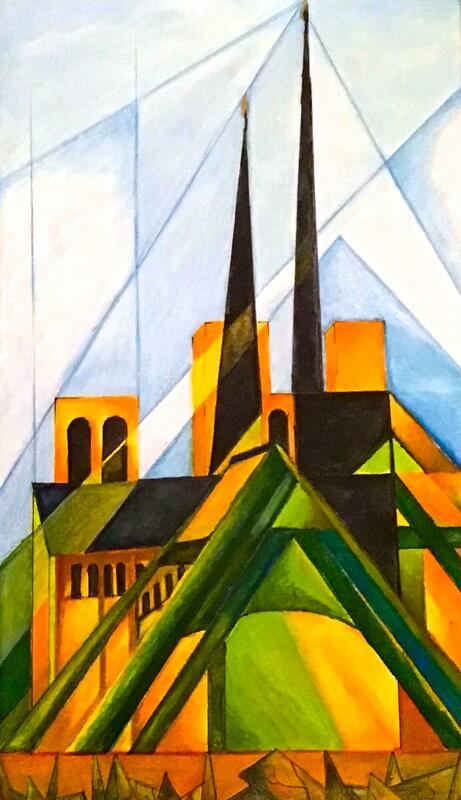 Notre Dame -  mixed media