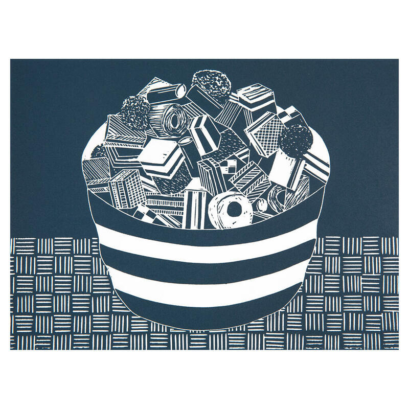 A bowl of licorice allsorts - Lino Lord