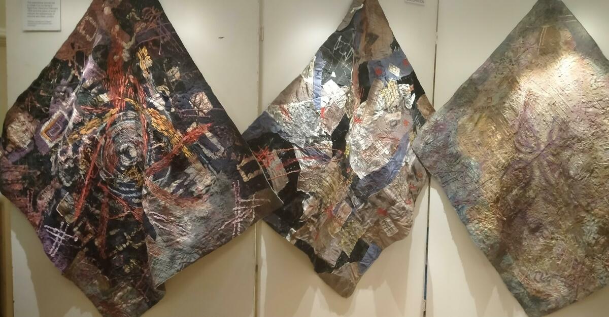 Hiding cloths as displayed in Leamington Spa Art Gallery