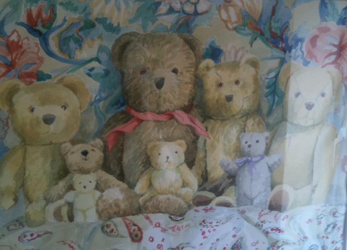 Family heirloom bears: watercolour
