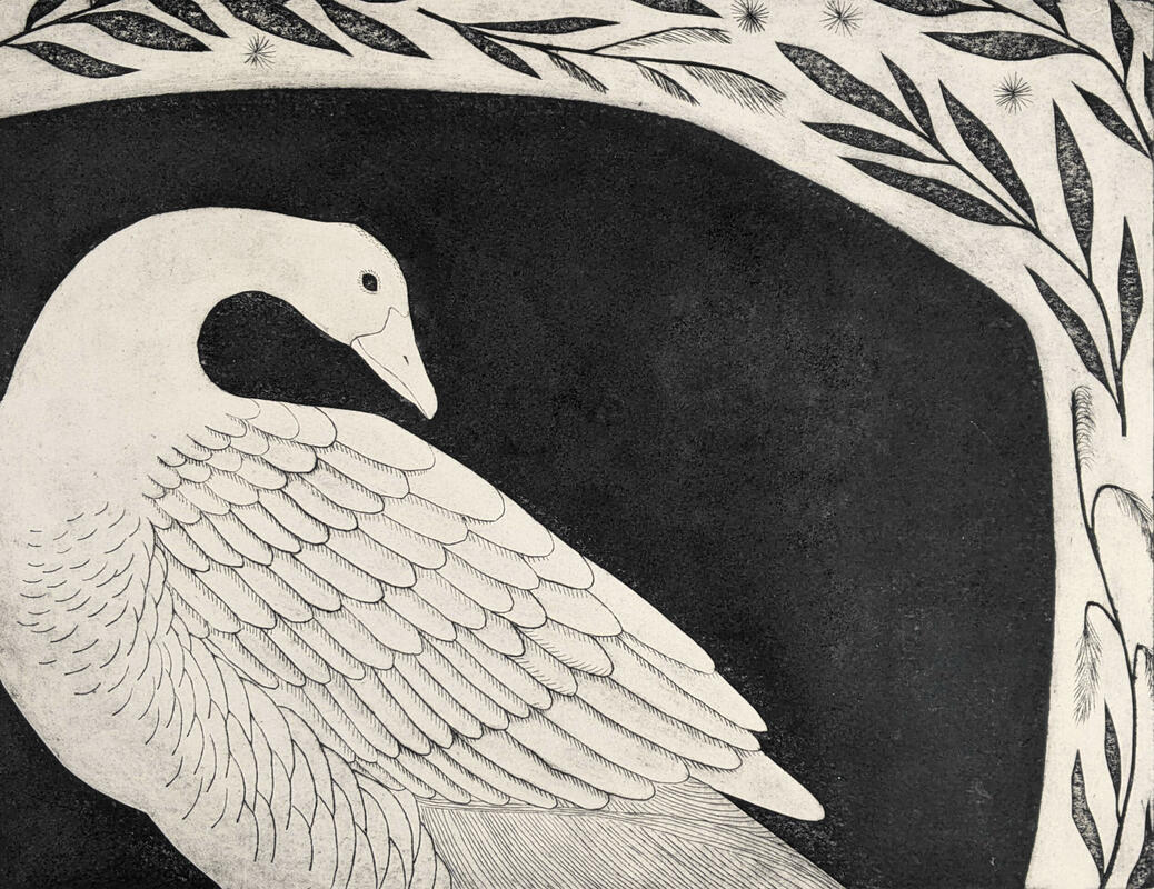 'Goose' print by Lizzie Wheeler 