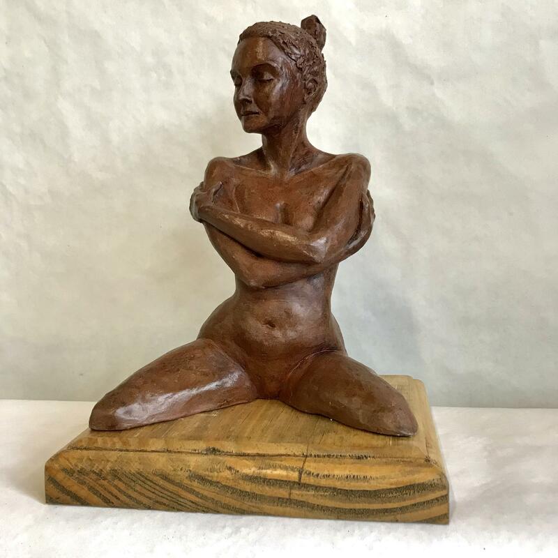 Dancer - terracotta clay fired to stoneware
