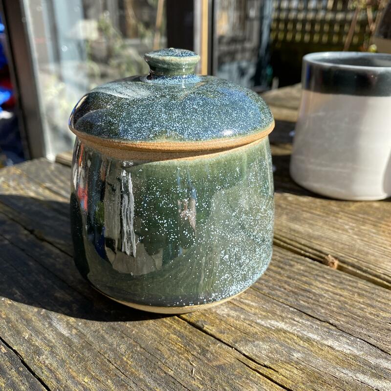 small lidded jar