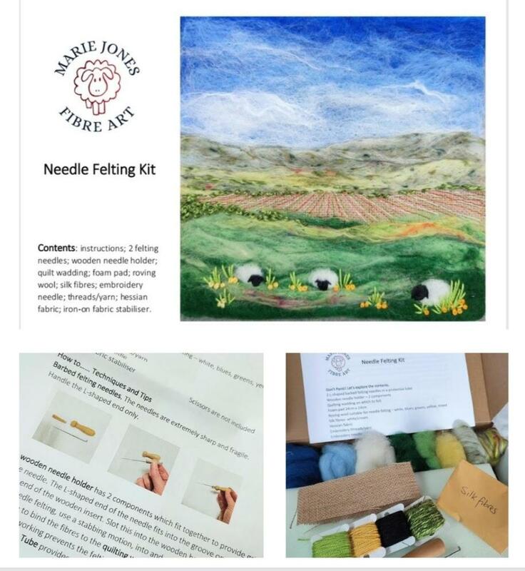 Create your own landscape with this needle felting kit. Relax and enjoy the process. Activity.