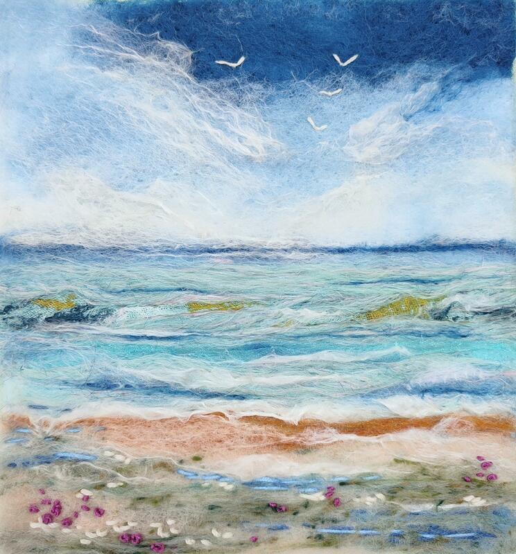 Create your own seascape with this needle felting kit. Relax and enjoy the process. Activity.