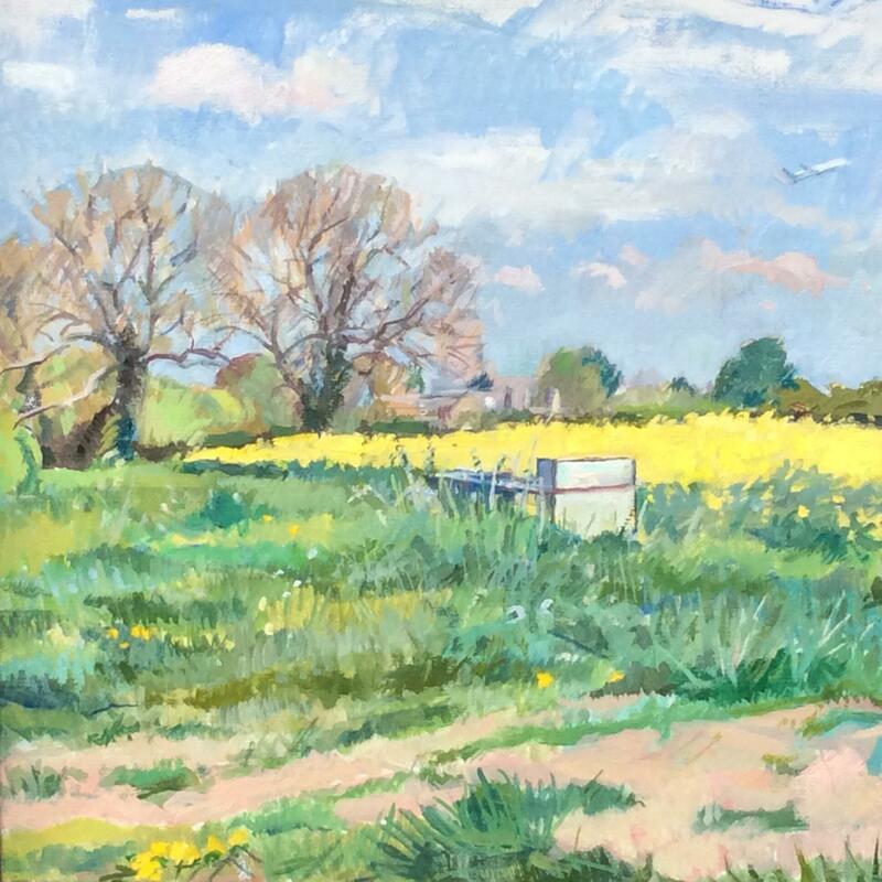 Spring in Cote oil on canvas 80x55cm framed £350